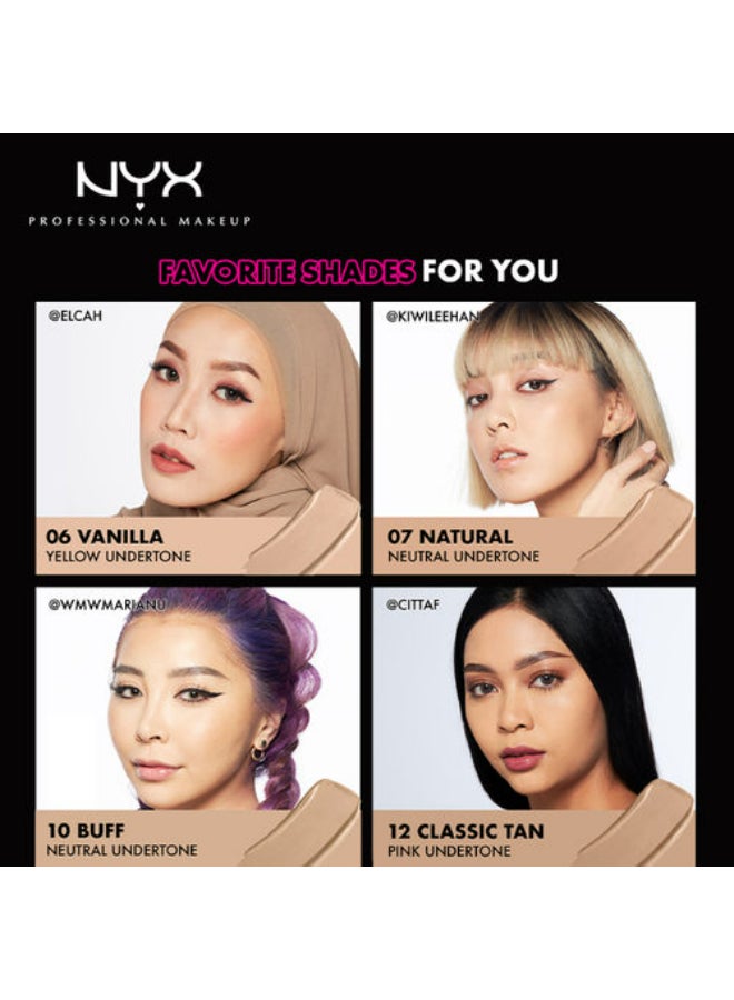 NYX PROFESSIONAL MAKEUP - Can't Stop Won't Stop Full Coverage Foundation Vanilla - Image 1