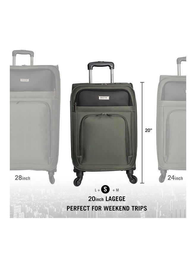 Kenneth Cole - Reaction Bronx 3-Piece Lightweight Durable Softside Luggage Set Dark Olive - Image 1