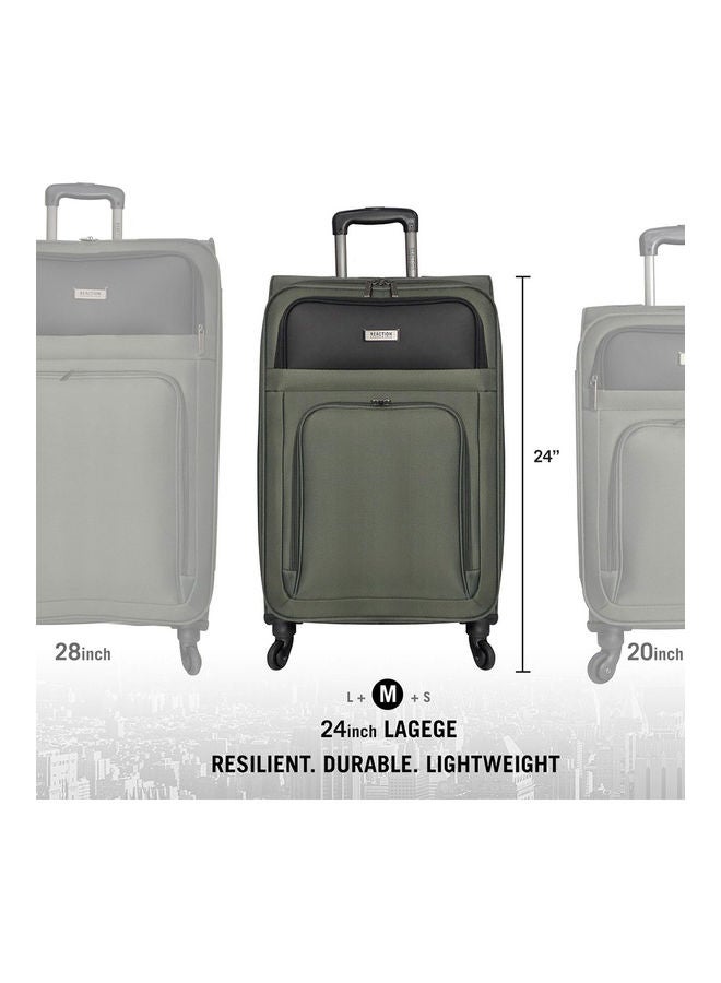 Kenneth Cole - Reaction Bronx 3-Piece Lightweight Durable Softside Luggage Set Dark Olive - Image 1