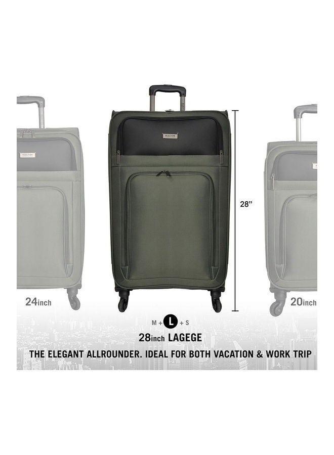 Kenneth Cole - Reaction Bronx 3-Piece Lightweight Durable Softside Luggage Set Dark Olive - Image 1