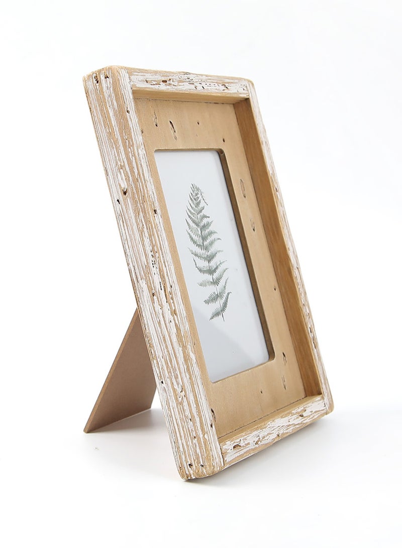 ايب اند فلو - إطارات صورة مزودة بإطار خارجي للوضع أعلى الطاولة طبيعي outer frame size: L22.5xH27.5xT2.5cm for photo size: 5x7بوصة - Image 1