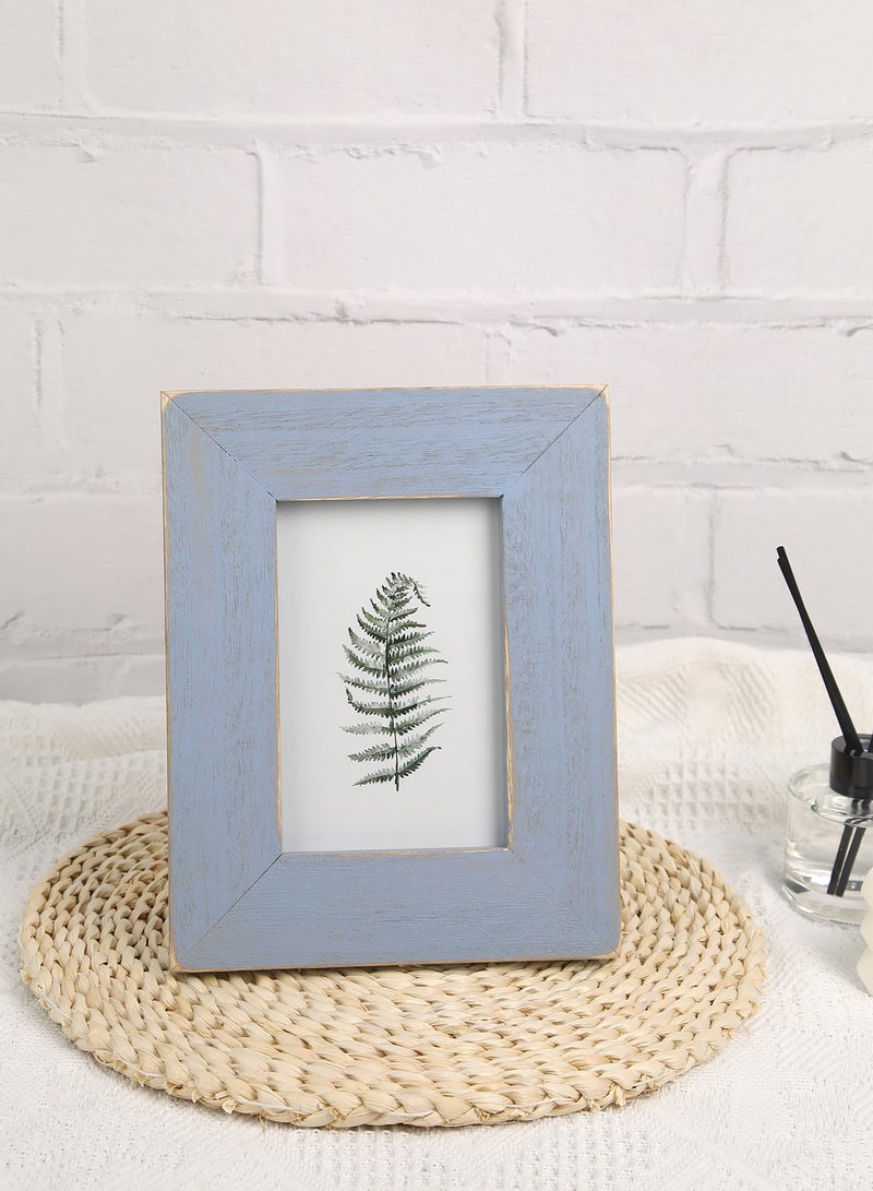 Switch - Tabletop Photo Frames With Outer Frame Blue outer frame size: L18xH23xT1.8cm for photo size: 4x6inch - Image 1
