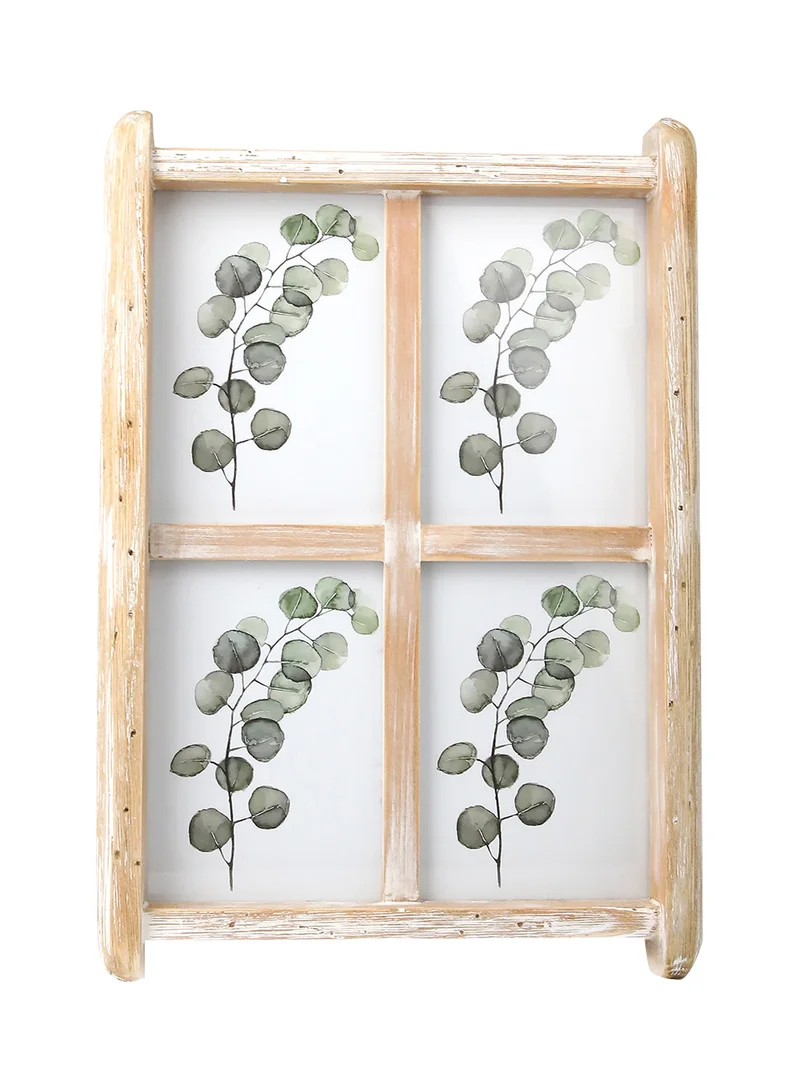 ebb & flow Tabletop Photo Frames With Outer Frame Natural/White outer frame size: L30.5xH43.5xT4.5cm for photo size: 4 pcs 5x7inch