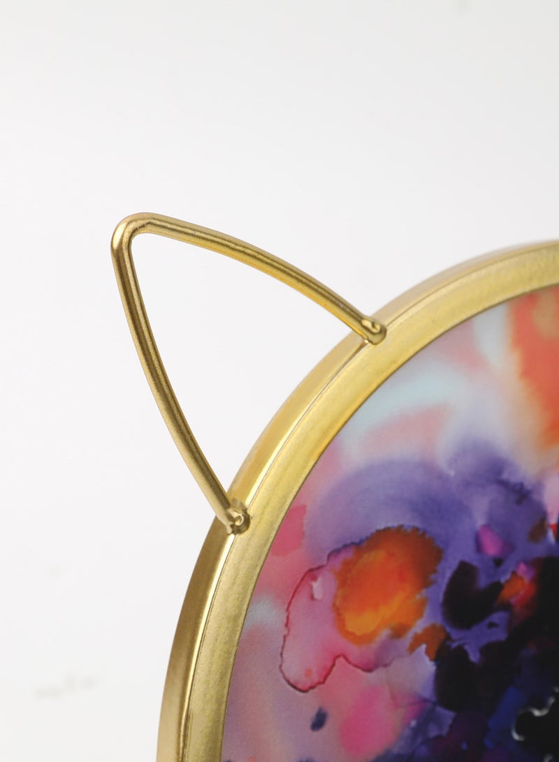 Switch Tabletop Photo Frames With Outer Frame Gold outer frame size: L23xH28xT1cm for photo size: Dia 20 x20 cmcm - Image 5
