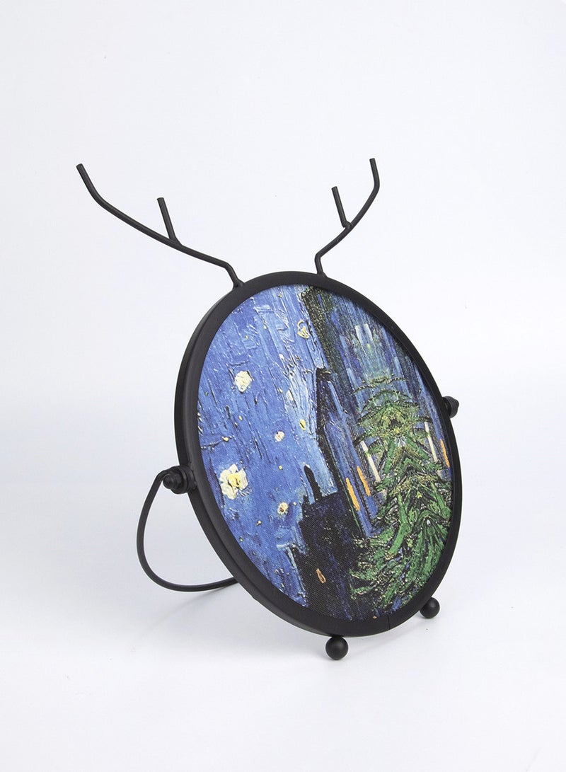 Switch - Tabletop Photo Frames With Outer Frame Black outer frame size: L23xH30.5xT1cm for photo size: Dia 20 x20 cmcm - Image 1