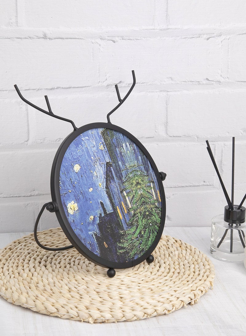 Switch - Tabletop Photo Frames With Outer Frame Black outer frame size: L23xH30.5xT1cm for photo size: Dia 20 x20 cmcm - Image 1