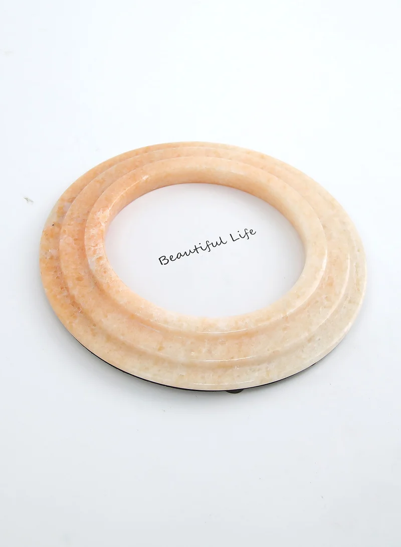 Switch Tabletop Photo Frames With Outer Frame Marble Orange/White outer frame size: Dia16.5 cm for photo size: Dia 20 x20 cmcm