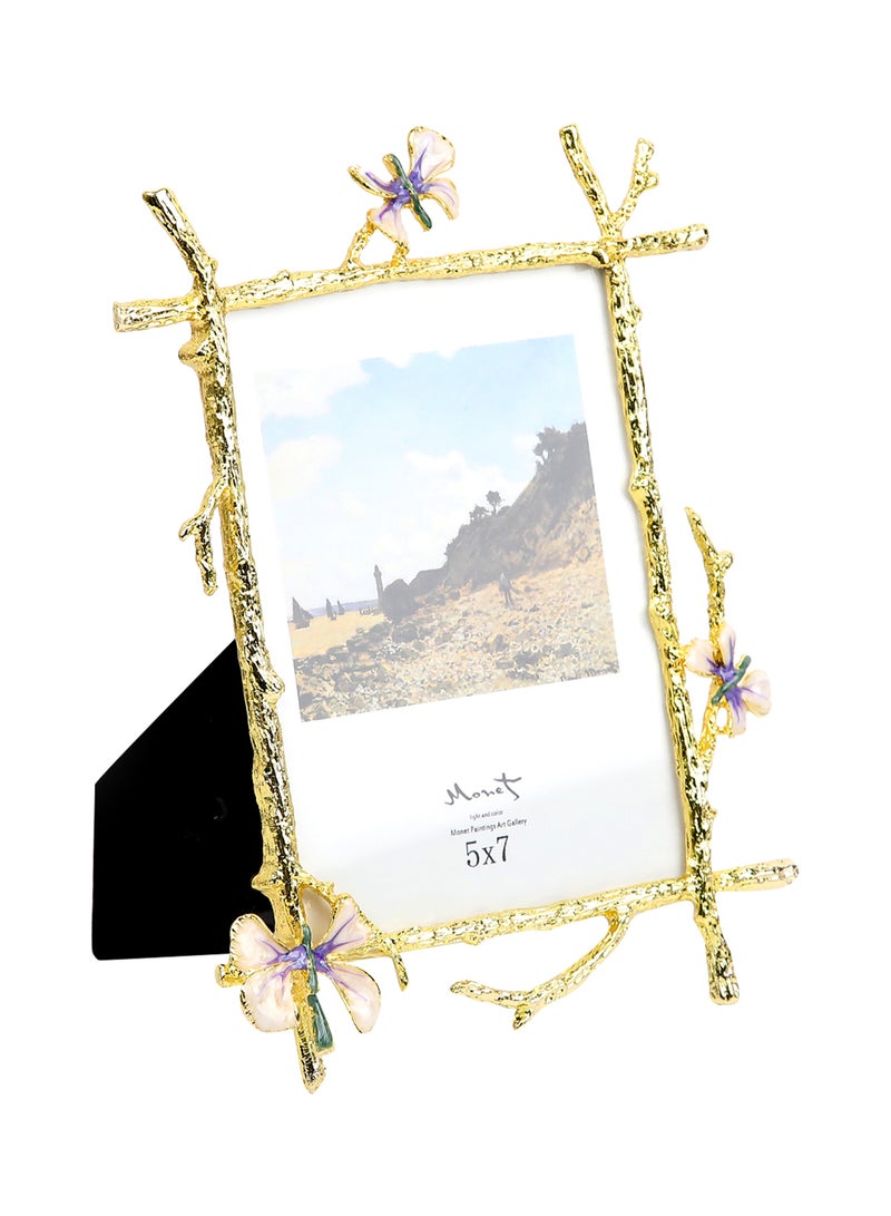 Switch - Tabletop Photo Frames With Outer Frame Gold outer frame size: L18.5xH24.5cm xT1cm for photo size: 5x7inch - Image 1