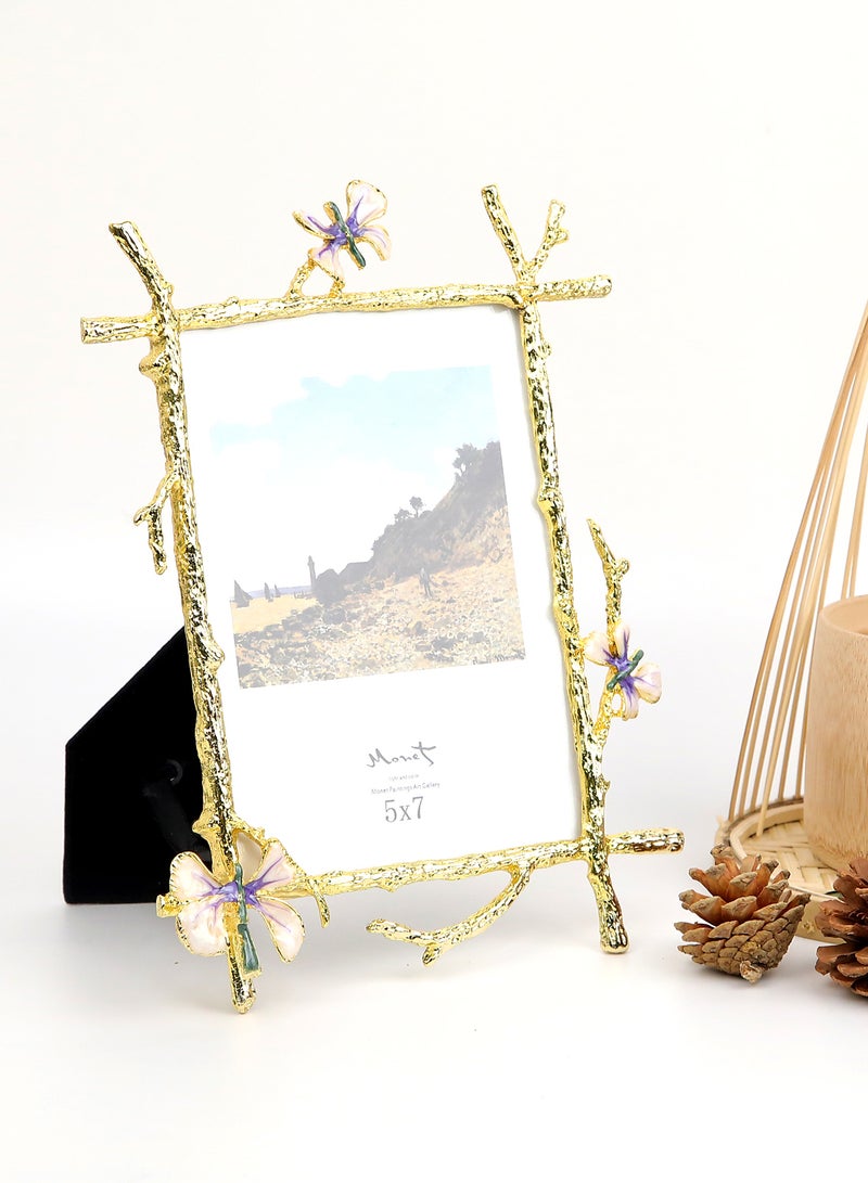 Switch - Tabletop Photo Frames With Outer Frame Gold outer frame size: L18.5xH24.5cm xT1cm for photo size: 5x7inch - Image 1