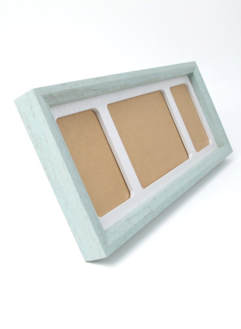 سويتش - إطارات صورة مزودة بإطار خارجي للوضع أعلى الطاولة متعدد الألوان outer frame size: L42.5xH18 xT3.5cm for photo size: 1 pc 5x7" and 2 pcs 3.5x5"بوصة - Image 1