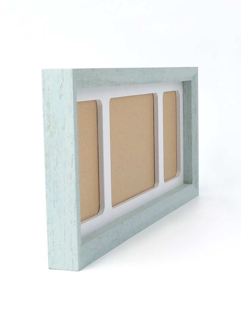 سويتش - إطارات صورة مزودة بإطار خارجي للوضع أعلى الطاولة متعدد الألوان outer frame size: L42.5xH18 xT3.5cm for photo size: 1 pc 5x7" and 2 pcs 3.5x5"بوصة - Image 1