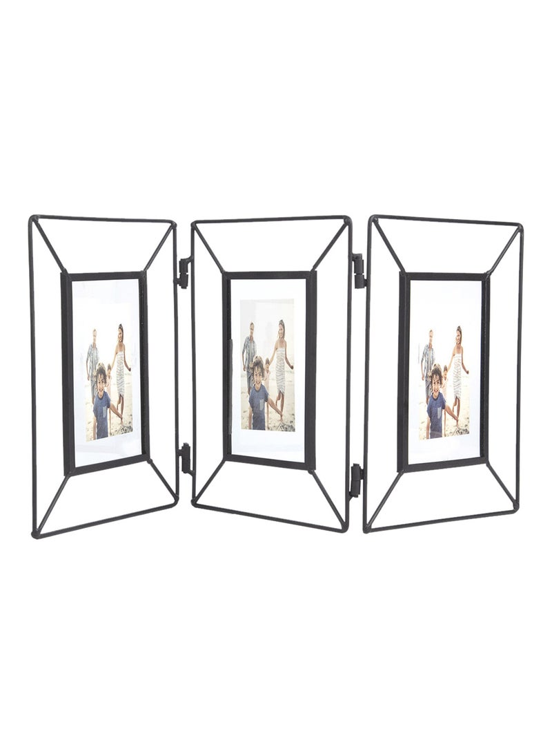 ebb & flow - Wall Frames With Outer Frame Black outer frame size: L54xH23cm xT1cm for photo size: 3 pcs 4x6inch - Image 1