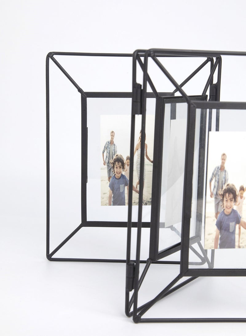 ebb & flow - Wall Frames With Outer Frame Black outer frame size: L54xH23cm xT1cm for photo size: 3 pcs 4x6inch - Image 1