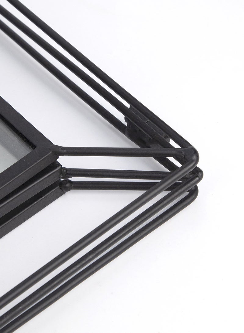 ebb & flow - Wall Frames With Outer Frame Black outer frame size: L54xH23cm xT1cm for photo size: 3 pcs 4x6inch - Image 1