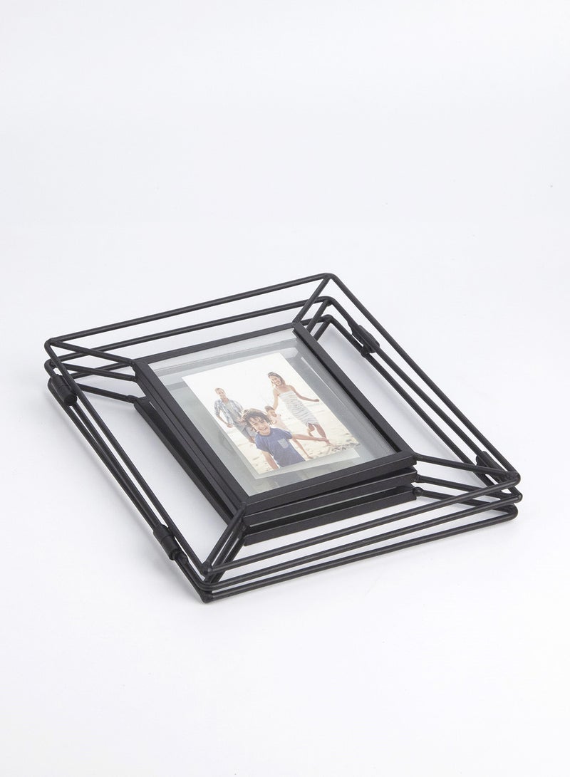 ebb & flow - Wall Frames With Outer Frame Black outer frame size: L54xH23cm xT1cm for photo size: 3 pcs 4x6inch - Image 1