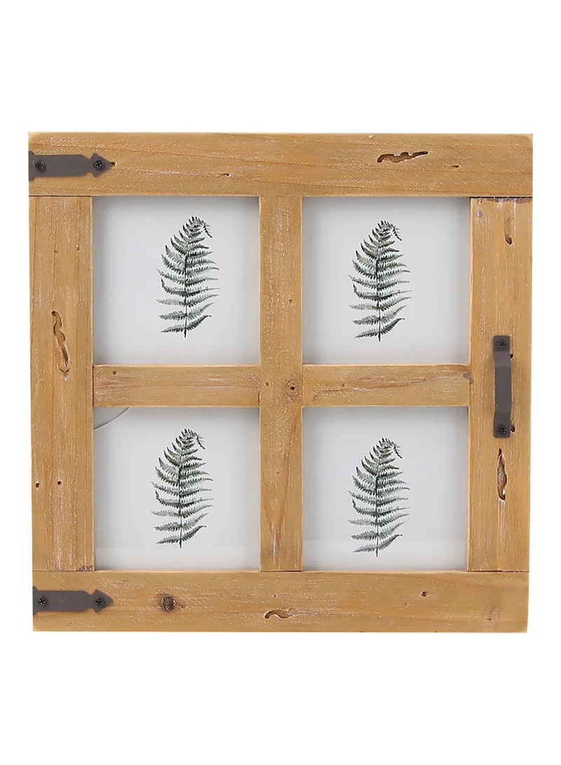 ebb & flow Wall Frames With Outer Frame Beige outer frame size: L24xH24cm xT2.0cm for photo size: 4 pcs 3.5x3.5inch
