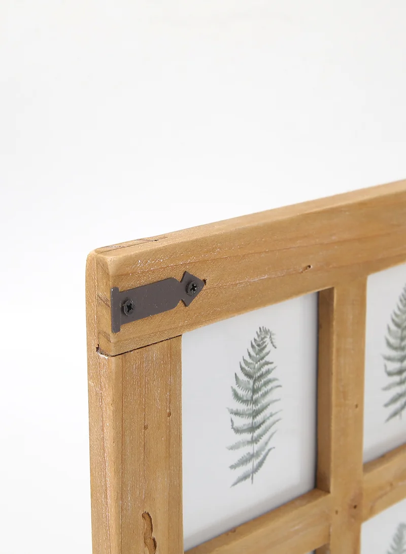 ebb & flow Wall Frames With Outer Frame Beige outer frame size: L24xH24cm xT2.0cm for photo size: 4 pcs 3.5x3.5inch