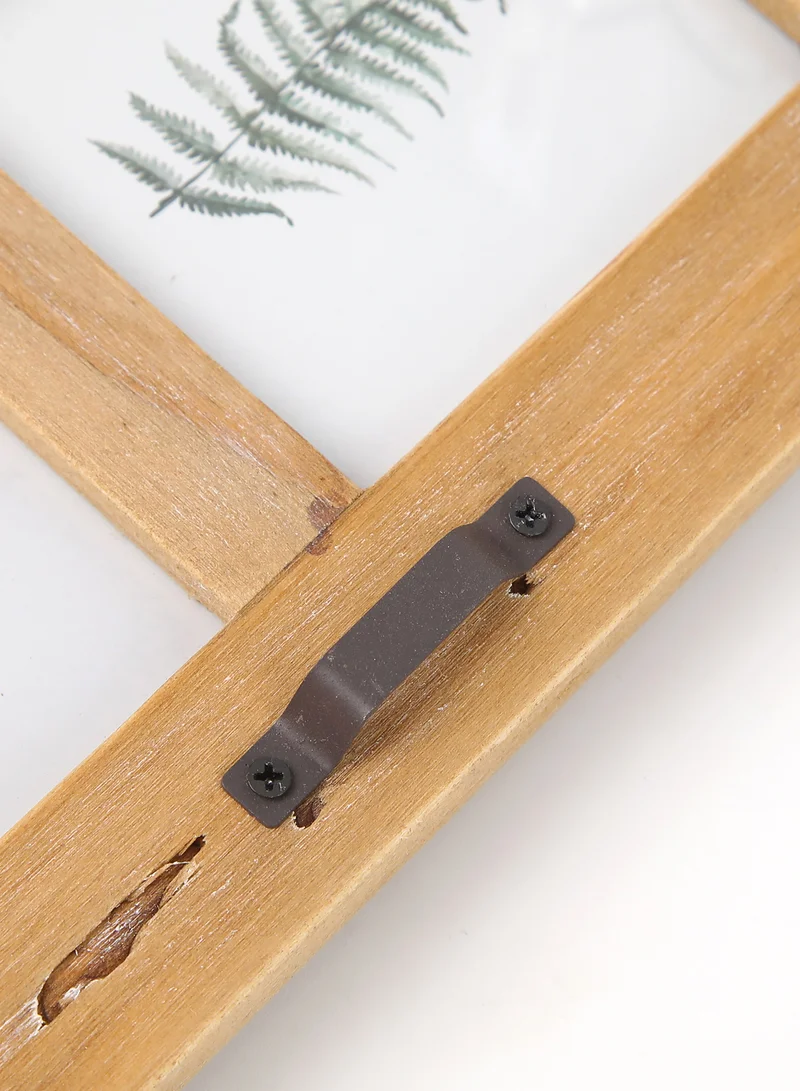 ebb & flow Wall Frames With Outer Frame Beige outer frame size: L24xH24cm xT2.0cm for photo size: 4 pcs 3.5x3.5inch