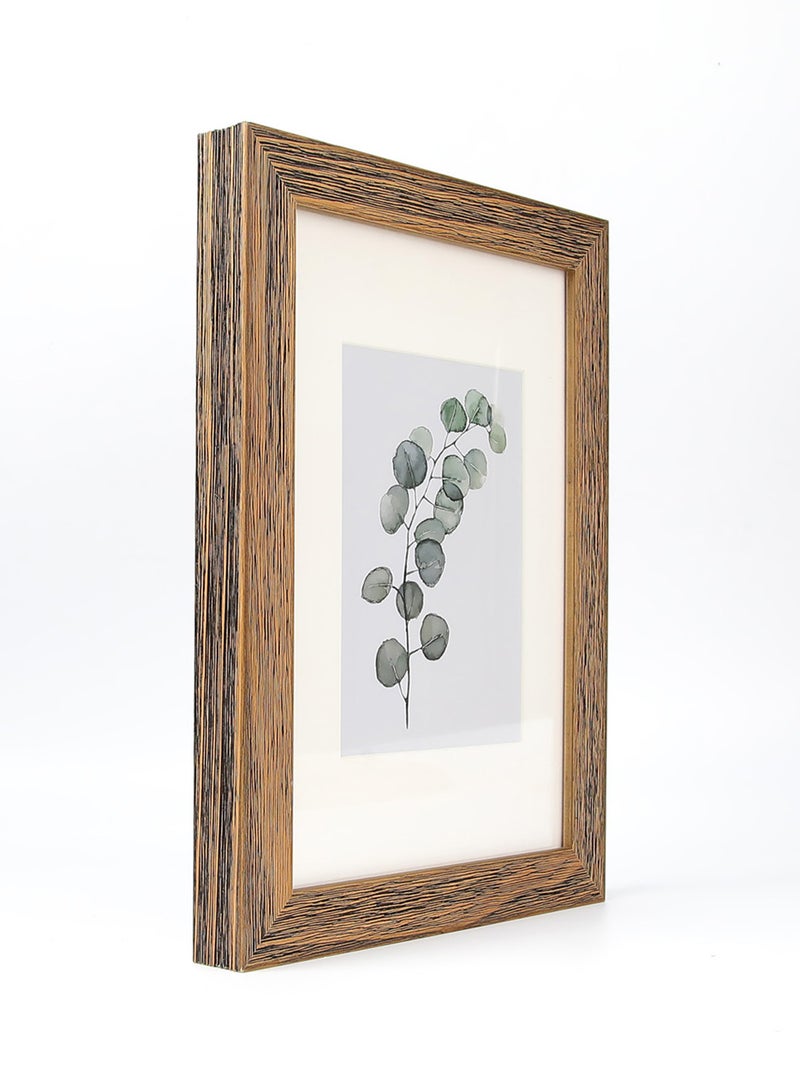 ebb & flow - Wall Frames With Outer Frame Dark Brown outer frame size: L26xH35 xT3cm for photo size: 5x7inch - Image 1