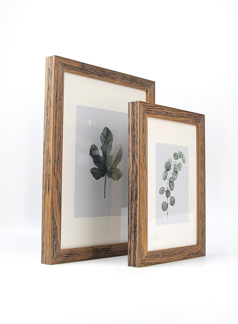 ebb & flow - Wall Frames With Outer Frame Dark Brown outer frame size: L26xH35 xT3cm for photo size: 5x7inch - Image 1