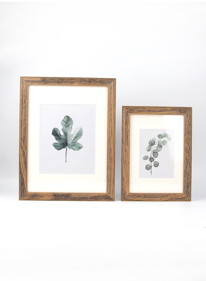 ايب اند فلو - إطارات حائط بإطار خارجي بني غامق outer frame size: L66xH96xT3cm for photo size: 20x30بوصة - Image 1