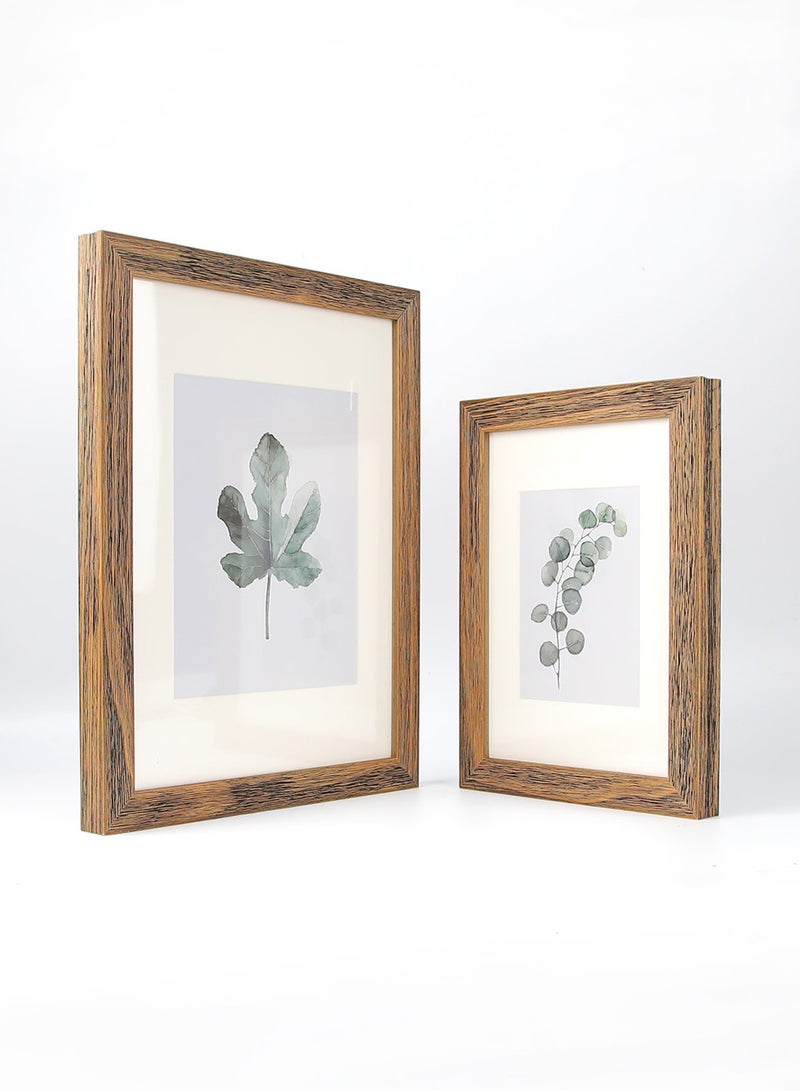 ايب اند فلو - إطارات حائط بإطار خارجي بني غامق outer frame size: L66xH96xT3cm for photo size: 20x30بوصة - Image 1