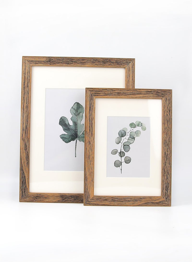 ايب اند فلو - إطارات حائط بإطار خارجي بني غامق outer frame size: L66xH96xT3cm for photo size: 20x30بوصة - Image 1