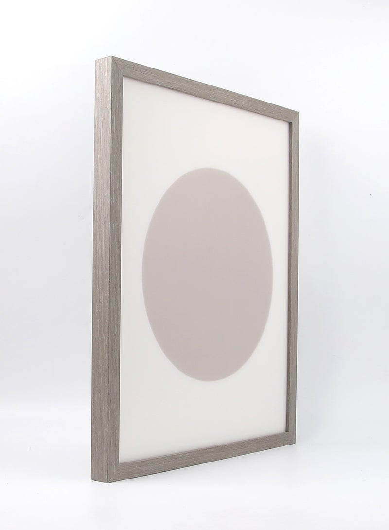 Switch - Wall Frames With Outer Frame Grey outer frame size: L43xH53xT3cm for photo size: Dia 30 cmcentimeter - Image 1