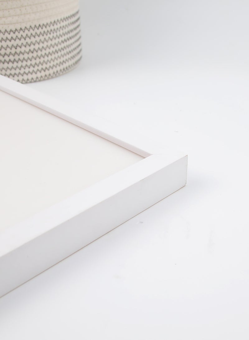 Switch - Wall Frames With Outer Frame White outer frame size: L43xH53xT3cm for photo size: Dia 30 cmcentimeter - Image 1