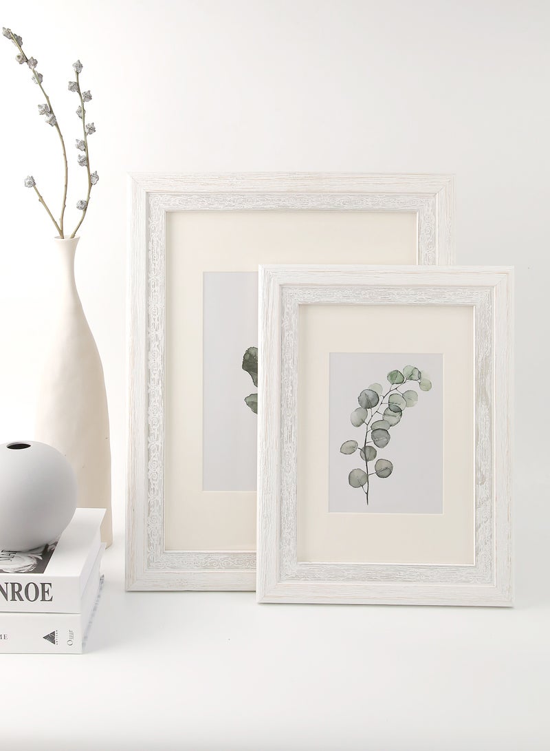 ebb & flow - Wall Frames With Outer Frame White outer frame size: L38xH48xT2cm for photo size: 8x10inch - Image 1