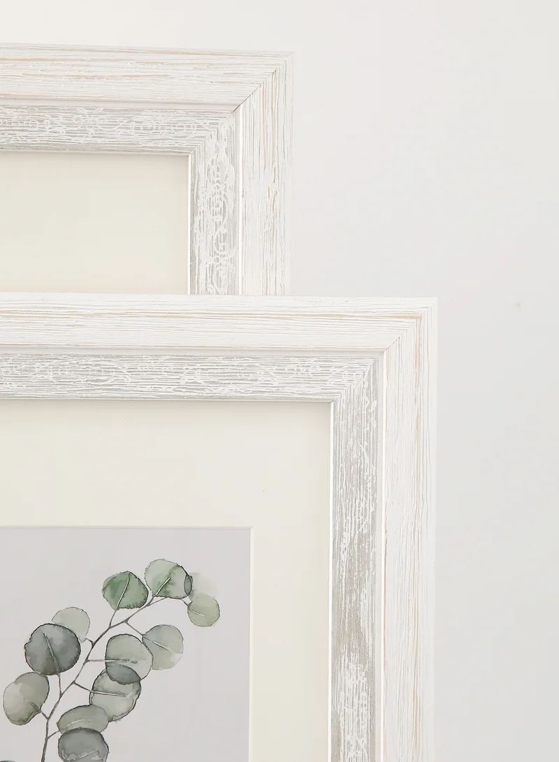 ايب اند فلو إطار للحائط مزود بإطار خارجي أبيض outer frame size: L69xH99xT2cm for photo size: 20x30بوصة