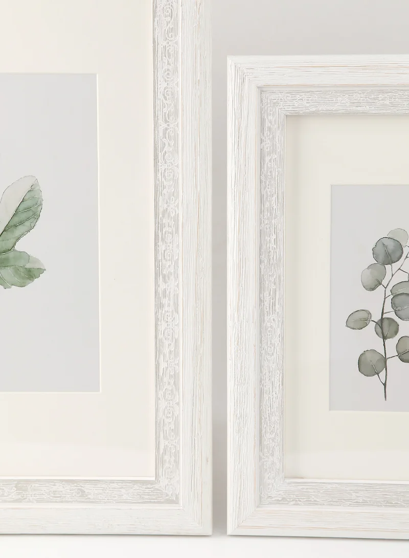 ايب اند فلو إطار للحائط مزود بإطار خارجي أبيض outer frame size: L69xH99xT2cm for photo size: 20x30بوصة