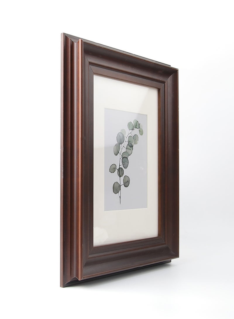 ايب اند فلو - إطار للحائط مزود بإطار خارجي بني غامق outer frame size: L31xH41 xT3.4cm for photo size: 5x7بوصة - Image 1