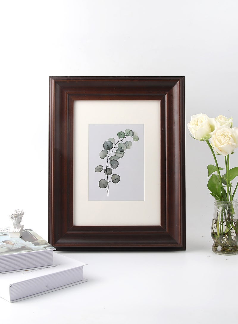 ايب اند فلو - إطار للحائط مزود بإطار خارجي بني غامق outer frame size: L31xH41 xT3.4cm for photo size: 5x7بوصة - Image 1
