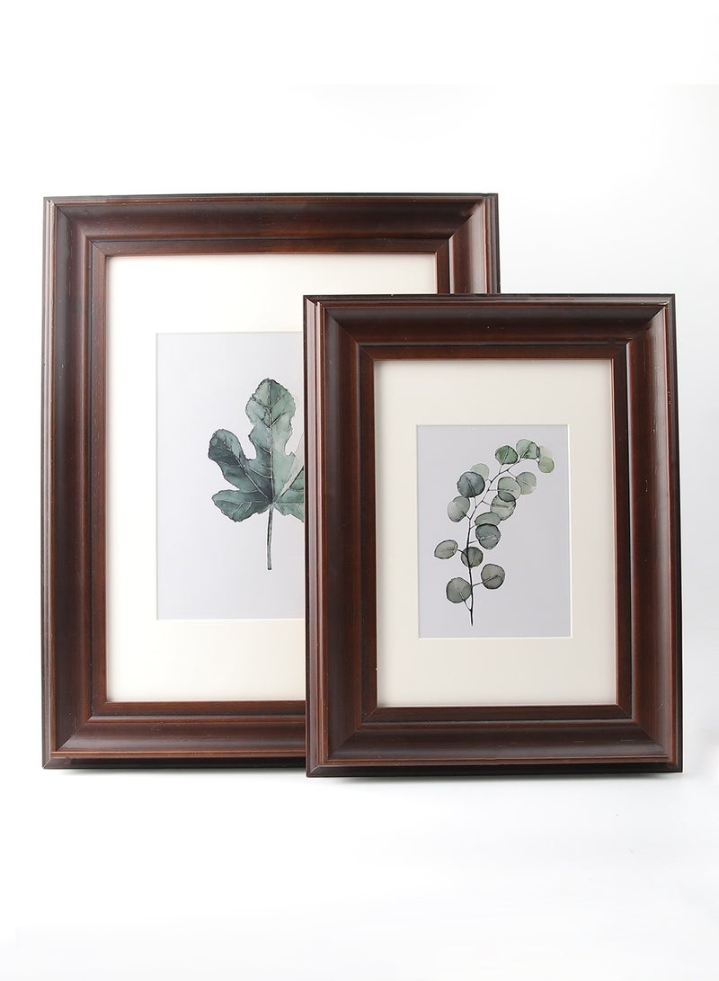 ebb & flow - Wall Frames With Outer Frame Dark Brown outer frame size: L41xL51xT3.4cm for photo size: 8x10inch - Image 1