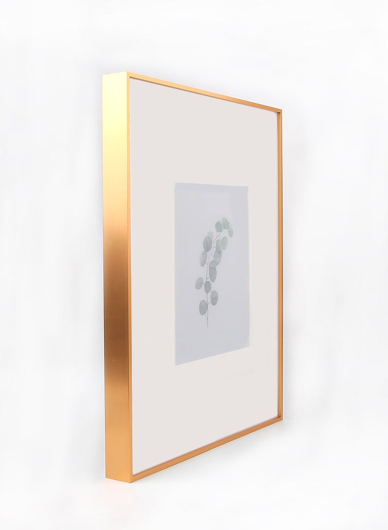 سويتش - إطار صورة مزود بإطار خارجي ذهبي غير لامع outer frame size: L62xH77xT3.5cm for photo size: 18x24بوصة - Image 1