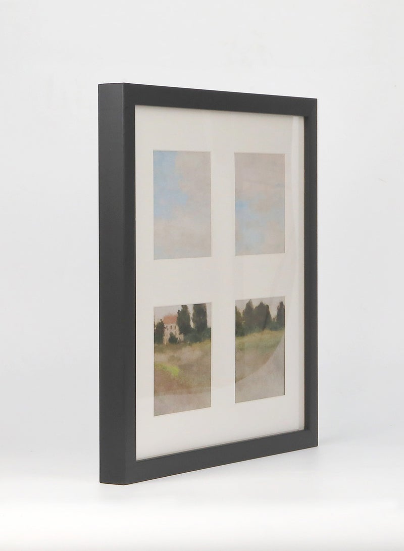 Switch - Wall Frames With Outer Frame Black outer frame size: L38xH38xT3cm for photo size: 4pcs 4X4inch - Image 1