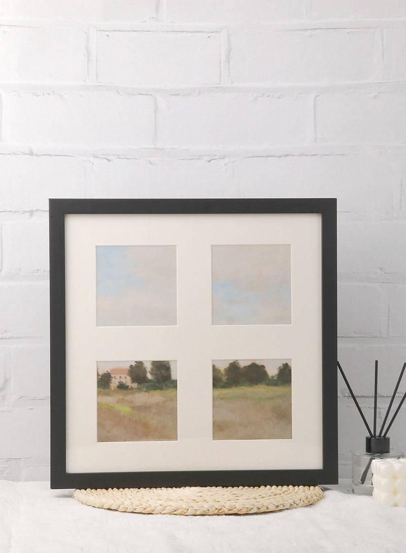 Switch - Wall Frames With Outer Frame Black outer frame size: L38xH38xT3cm for photo size: 4pcs 4X4inch - Image 1