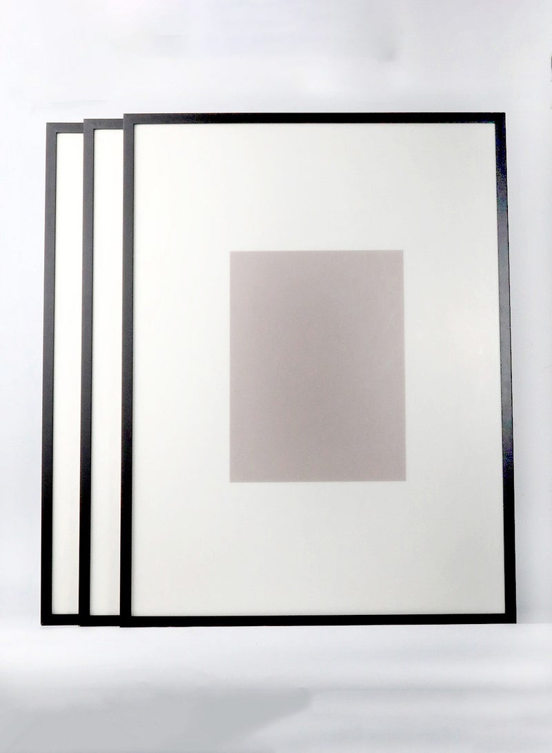 سويتش - أطقم إطارات بإطار خارجي أسود 3pcs/ set outer frame size: L69xH91xT3cm for photo size: 12x16"بوصة - Image 1