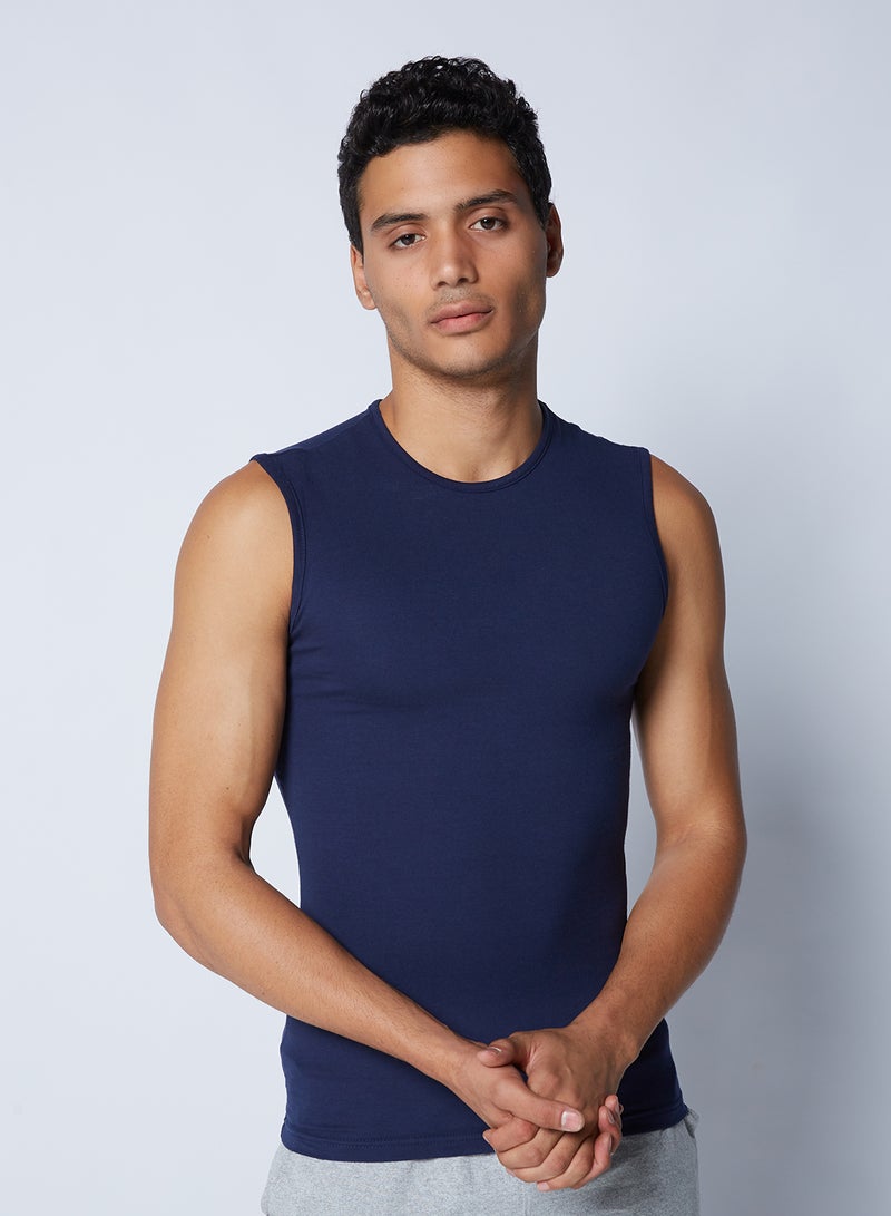 DICE Sleeveless Undershirt Navy  - Image 1