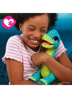 FurReal furReal Snackin' Sam the Bronto, Interactive Pets, 40+ Sounds and Reactions, Electronic Pets, Plush Dinosaur Toys for 4 Year Old Girls and Boys  - Image 3