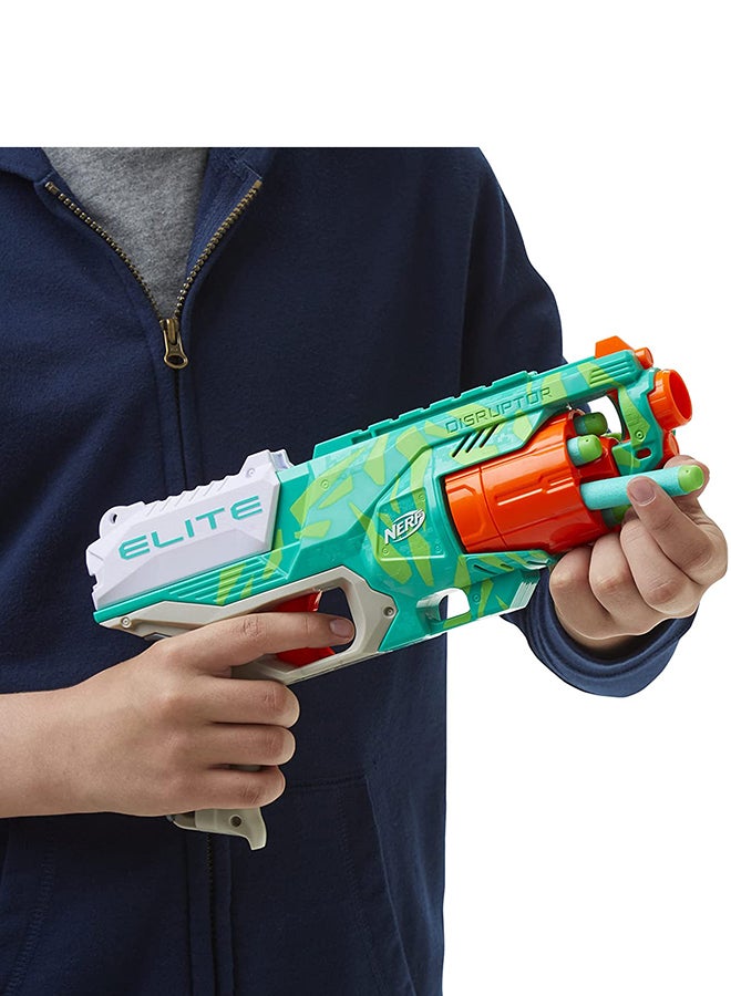 Elite 2.0 Shockwave Red-15 Blaster 30 Darts 15 Rotating Drum Pump Action Slam Fire Built In Customizing Capabilities Toys 3.11x26.496x12.008inch