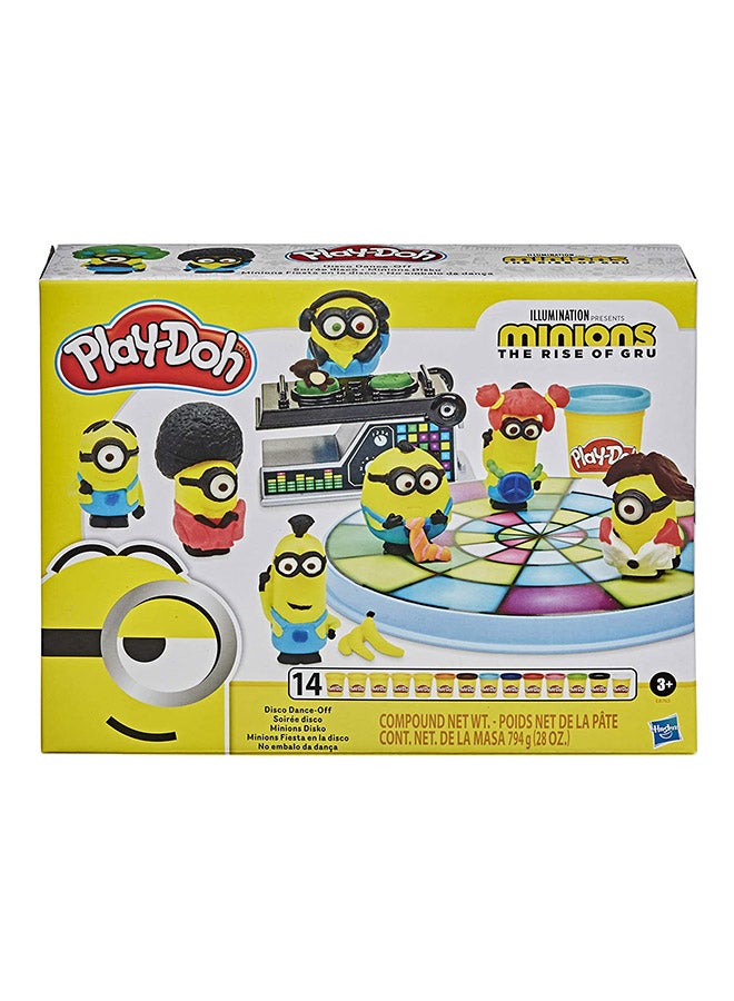 Play-Doh - Play-Doh Minions: The Rise of Gru Disco Dance-Off Toy for Kids 3 Years and Up with 14 Non-Toxic Play-Doh Cans 6.6x27.9x21.5cm - Image 1