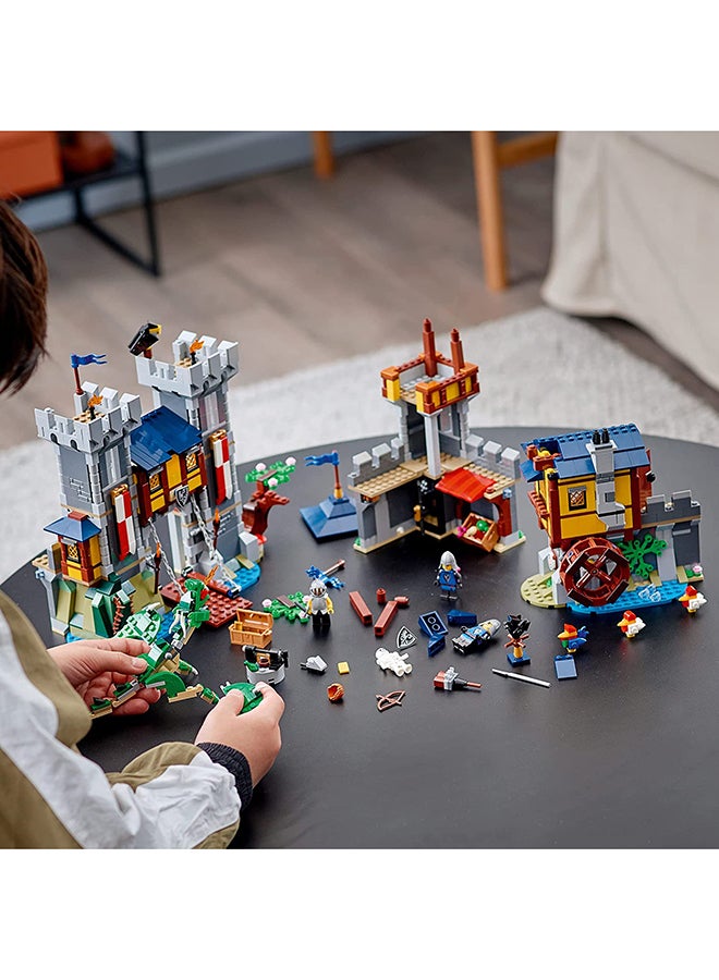 6333048 6333048 Creator 3In1 Medieval Castle 31120 Building Kit; Castle With Moat And Drawbridge, Featuring A Dragon Toy And 3 Minifigures; Cool Toys For Kids Who Love Lego Sets And Imaginative Play (1,426 Pieces) 9+ Years 1426 9+ Years - v1635691397/N48604907A_5