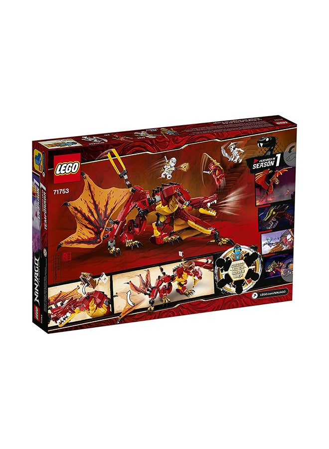 ليغو مجموعة ألعاب نينجاجو ليجاسي فاير دراجون أتاك من نينجاجو مع مجسمات صغيرة لشخصيات كاي وزان ونيا، مجموعة لعب نينجا للأطفال 6332535 أكبر من 8 سنوات - Image 2