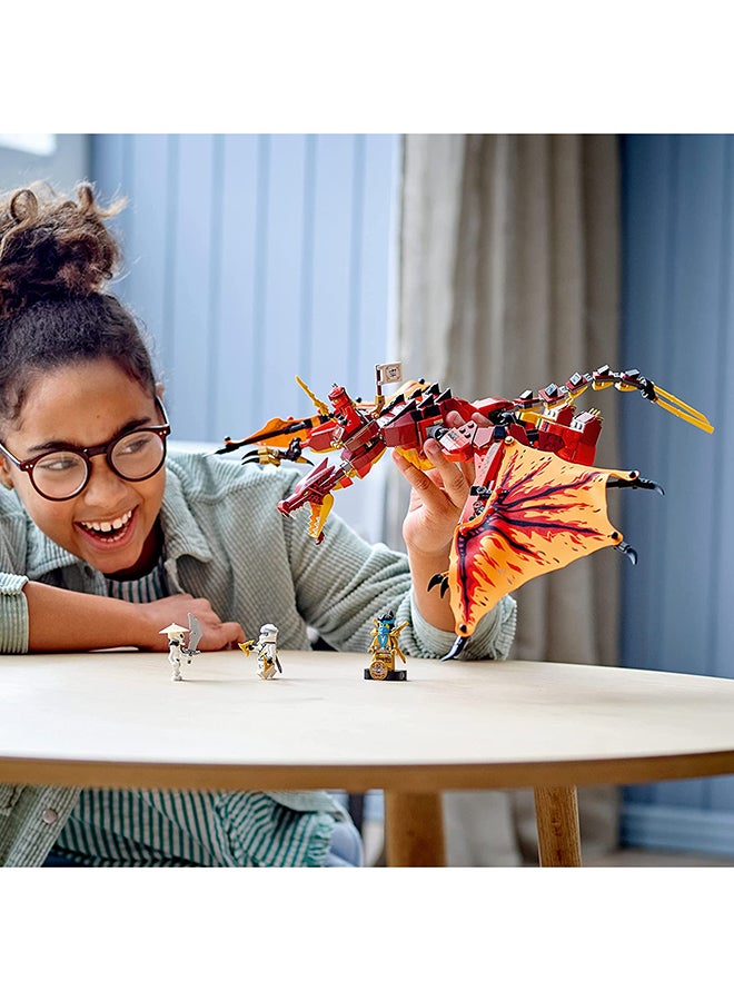 ليغو مجموعة ألعاب نينجاجو ليجاسي فاير دراجون أتاك من نينجاجو مع مجسمات صغيرة لشخصيات كاي وزان ونيا، مجموعة لعب نينجا للأطفال 6332535 أكبر من 8 سنوات - Image 4
