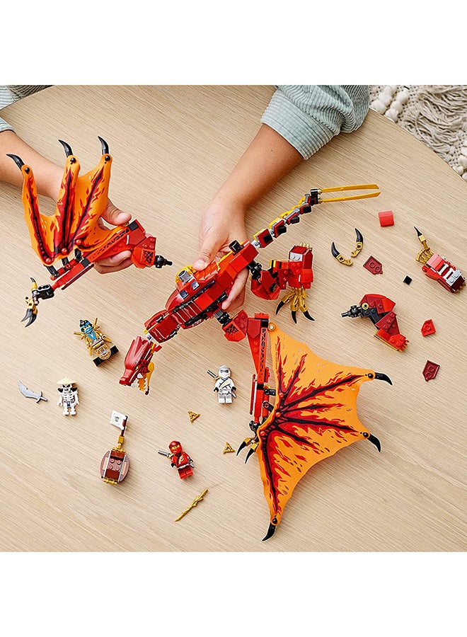 ليغو مجموعة ألعاب نينجاجو ليجاسي فاير دراجون أتاك من نينجاجو مع مجسمات صغيرة لشخصيات كاي وزان ونيا، مجموعة لعب نينجا للأطفال 6332535 أكبر من 8 سنوات - Image 5