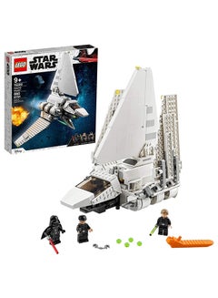 75302 Star Wars Imperial Shuttle Building Set With Luke Skywalker Lightsaber And Darth Vader Minifigures 9_years