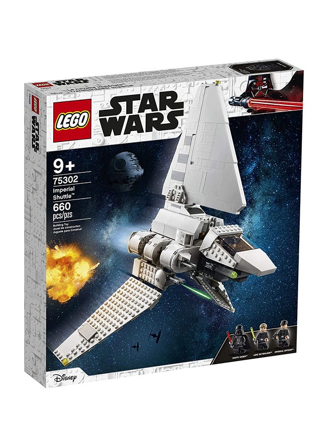 LEGO - 75302 Star Wars Imperial Shuttle Building Set With Luke Skywalker Lightsaber And Darth Vader Minifigures 9_years - Image 1