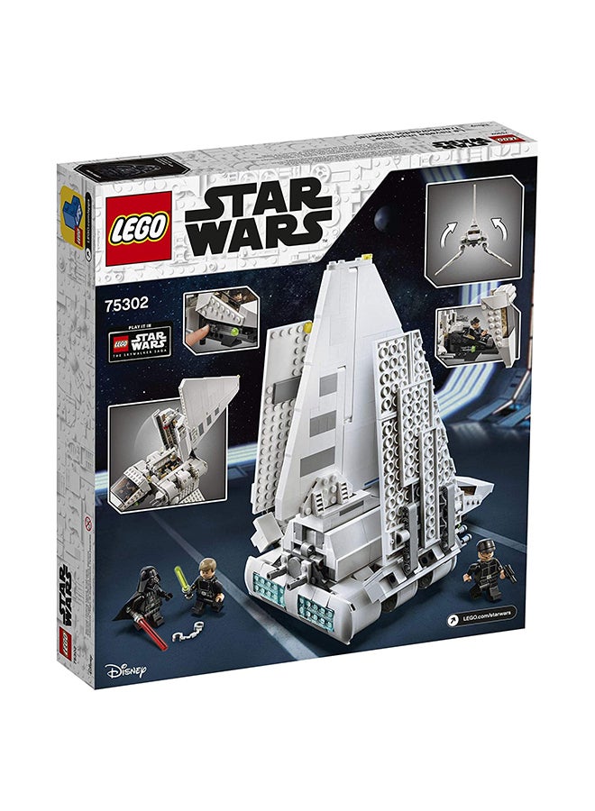 LEGO - 75302 Star Wars Imperial Shuttle Building Set With Luke Skywalker Lightsaber And Darth Vader Minifigures 9_years - Image 1